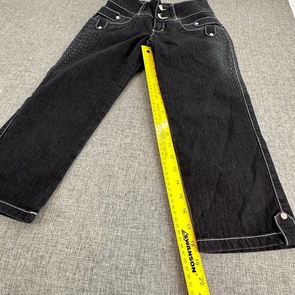 Posesion Butt Lifting Capri Jeans Colombian USA Size 1 Black MSRP $55 - Picture 5 of 16
